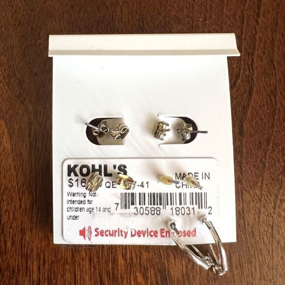 CHAPS Est. 1978 Earrings Muti color Mini Butterflies Rhinestones 5 Pairs - Picture 5 of 9